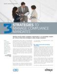 3 Strategies to Manage Compliance Mandates